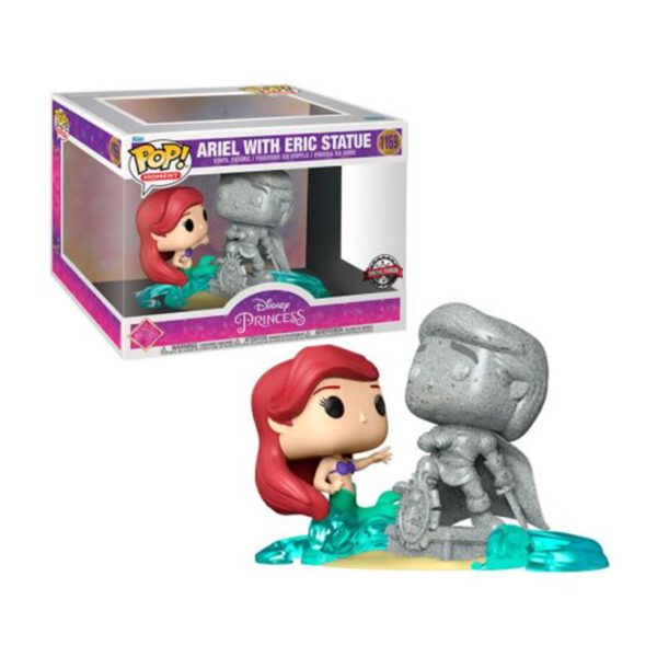*Funko pop moment disney la sirenita princesa ariel con estatua de eric 58795