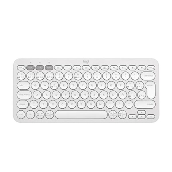 *Teclado logitech pebble keys 2 k380s inalambrico blanco