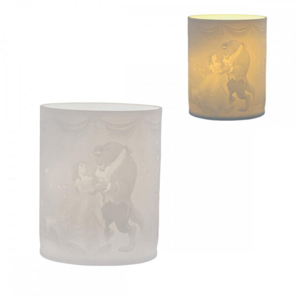 *Lámpara decorativa paladone bella y bestia