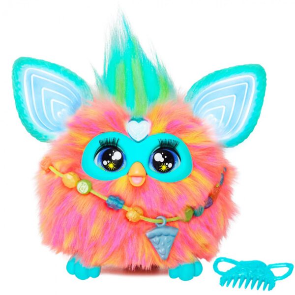 *Juguete interactivo hasbro furby naranja coral