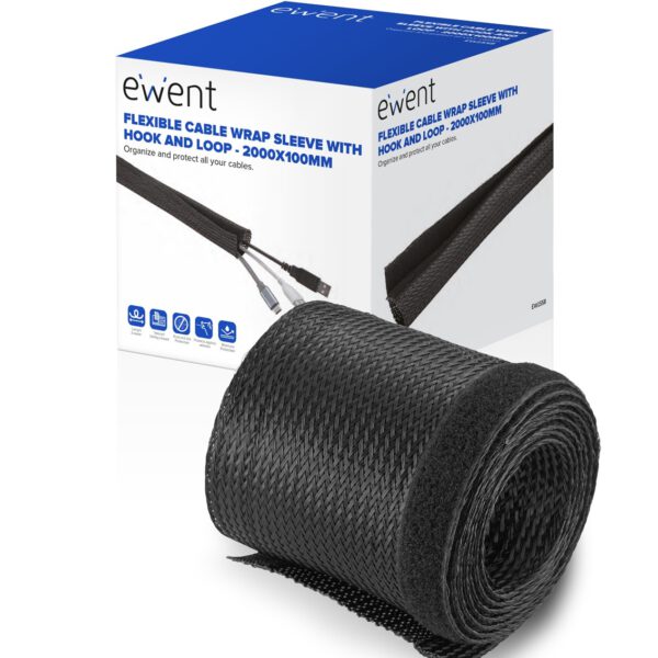 *Manguito flexible con velcro ewent ew1558 2000x100mm