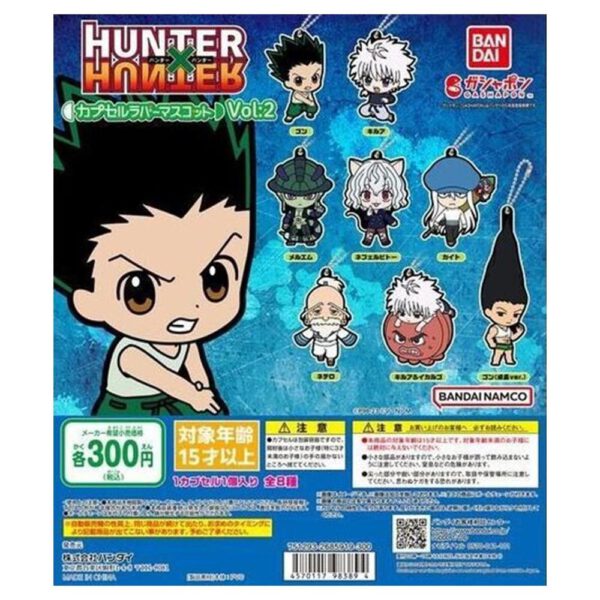 *Set gashapon figuras bandai lote 39 articulos hunter x hunter rubber mascot