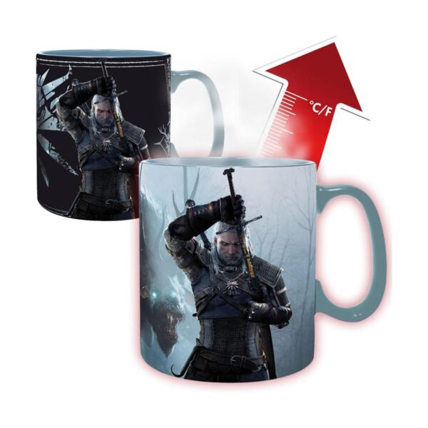 *Taza abystyle the witcher geralt & ciri 460 ml