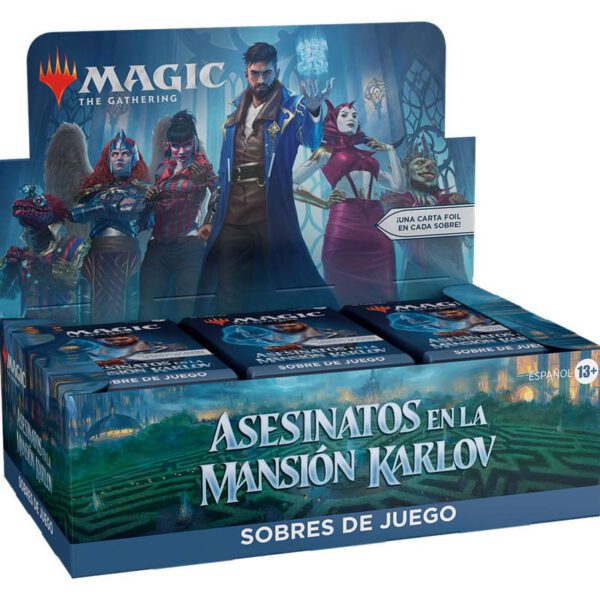 *Caja de sobres magic the gathering sobres de juego asesinatos en la mansión karlov español