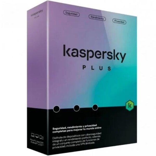 *Antivirus kaspersky plus 1 dispositivo 1 año con cardholder en caja