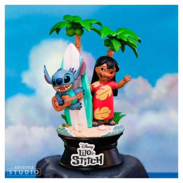 *Figura abystyle disney lilo & stitch lilo & stitch con tabla de surf