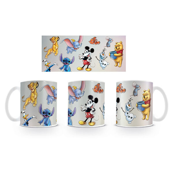 *Taza pyramid disney personajes mix 315 ml