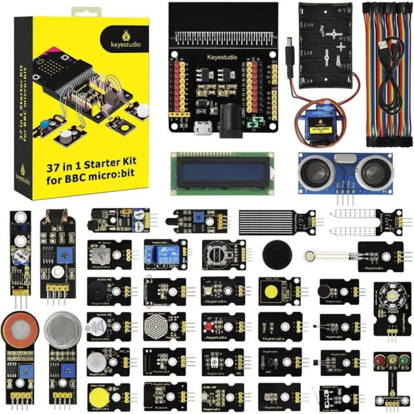 *Starter kit sensores y actuadores micro:bit keyestudio 37 en 1
