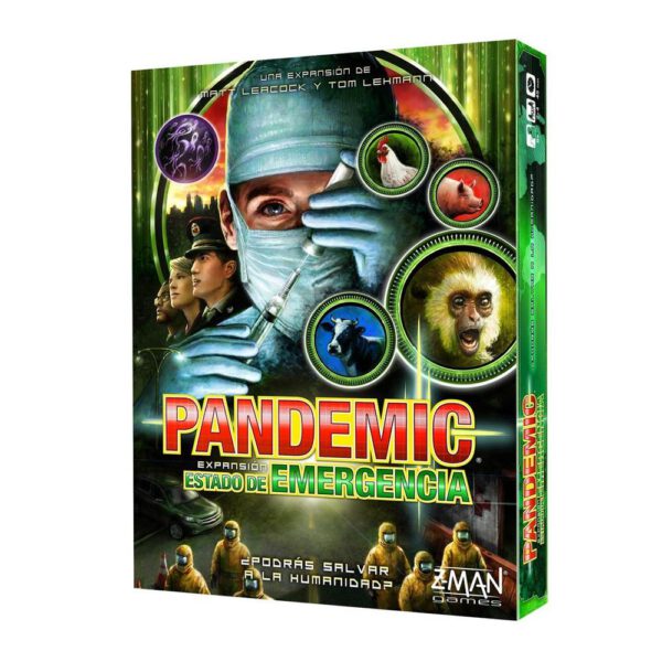 *Juego de mesa pandemic estado de emergencia edad recomendada 8 años