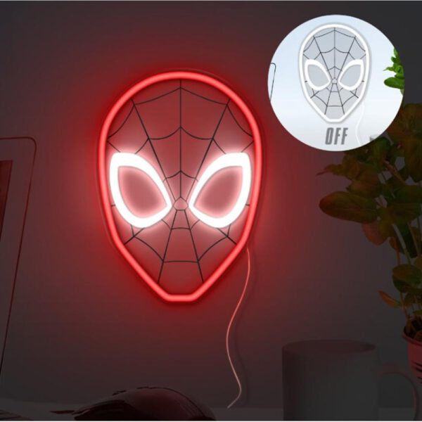 *Lámpara de pared paladone spiderman luz led neon