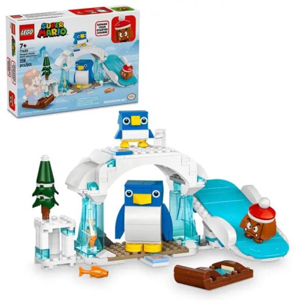 *Lego super mario set de expansion: aventura en la nieve de la familia pingui