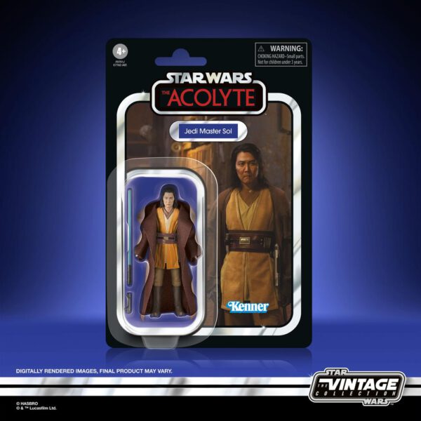 *Figura hasbro star wars the vintage collection the acolyte jedi master sol