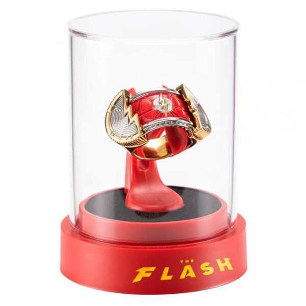 *Réplica anillo y exhibidor the noble collection dc comics the flash