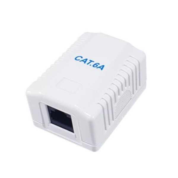 *Roseta de superficie equip cat 6a 1 puerto hembra rj45
