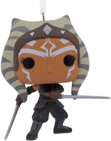 *Adorno de navidad funko star wars ahsoka figura de resina