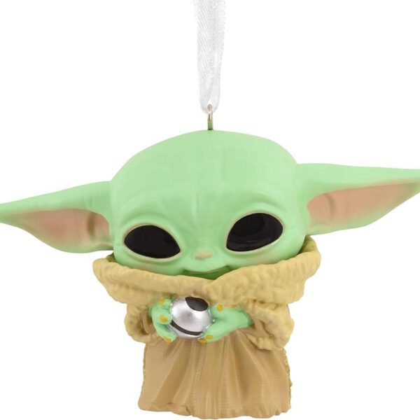 *Adorno de navidad funko star wars grogu figura de resina