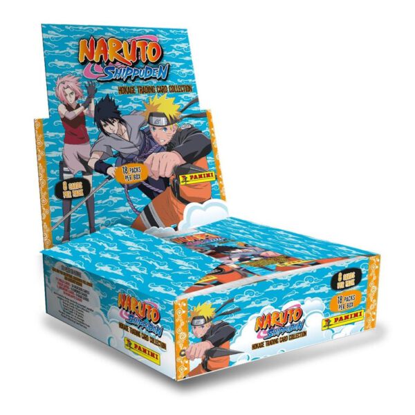 *Juego de sobres cartas naruto shippuden hokage trading card collection flow packs expositor (18) edicion ingles