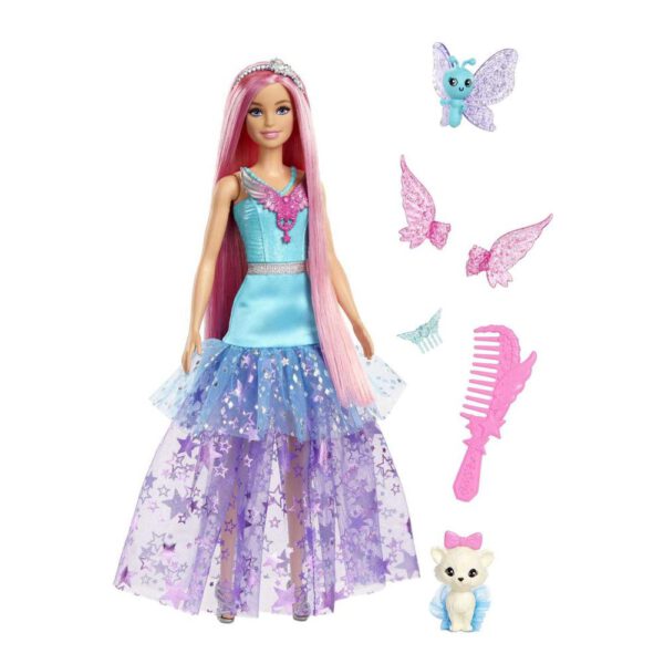 *Muñeca barbie mattel cuento de hadas & mascotas