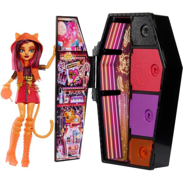 *Muñeca mattel monster high skulltimate secrets neon frights toralei