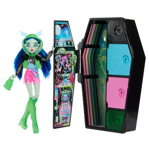 *Muñeca mattel monster high skulltimate secrets neon frights ghoulia