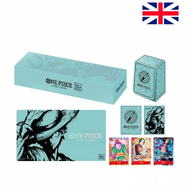 *Pack tapete y caja de mazo one piece card game 1st anniversary