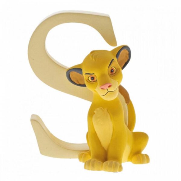 *Figura enesco disney el rey león simba letra s