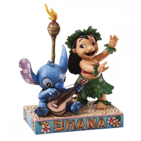 *Figura enesco disney lilo y stitch con guitarra hawaiana