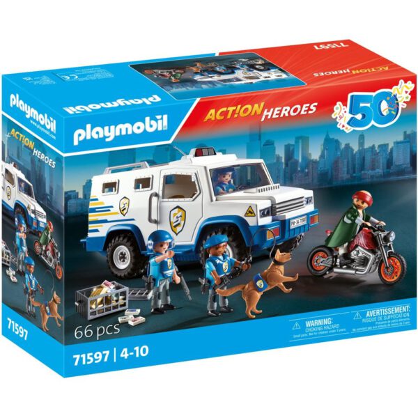 *Playmobil transporte dinero policia