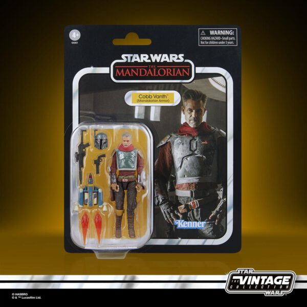 *Figura hasbro star wars the mandalorian cobb vanth (mandalorian armor)