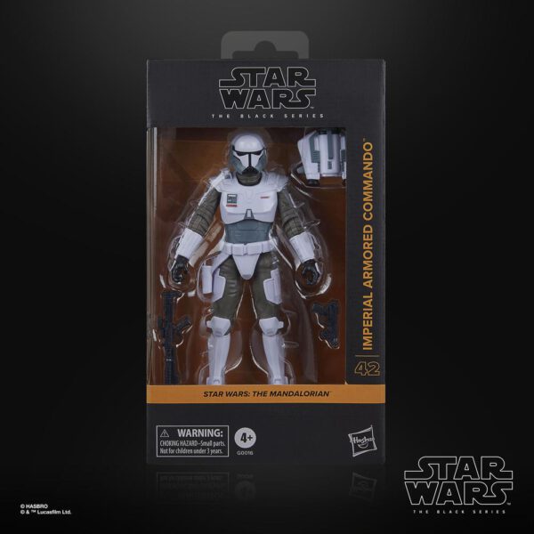 *Figura hasbro star wars: the mandalorian the black series imperial armored commando