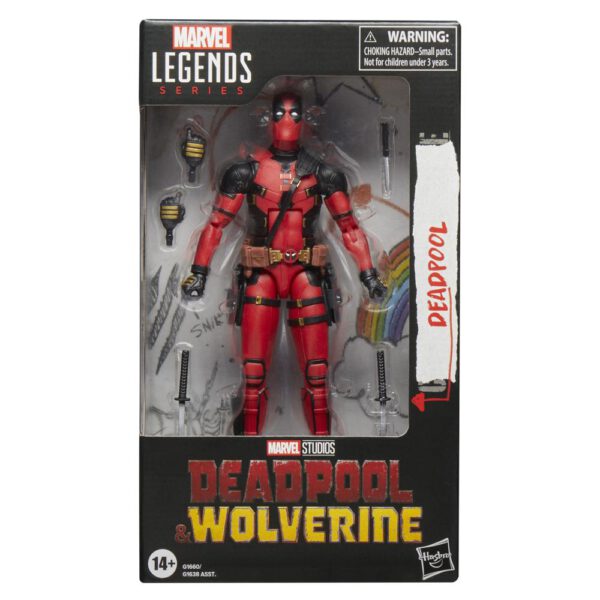 *Figura hasbro marvel legends series deadpool & walverine -  deadpoool