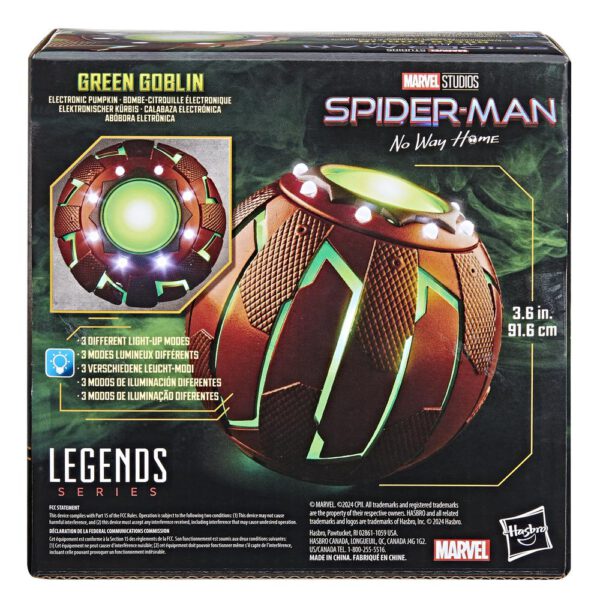*Calabaza electrónica hasbro marvel legends series spider - man: no way home green goblin