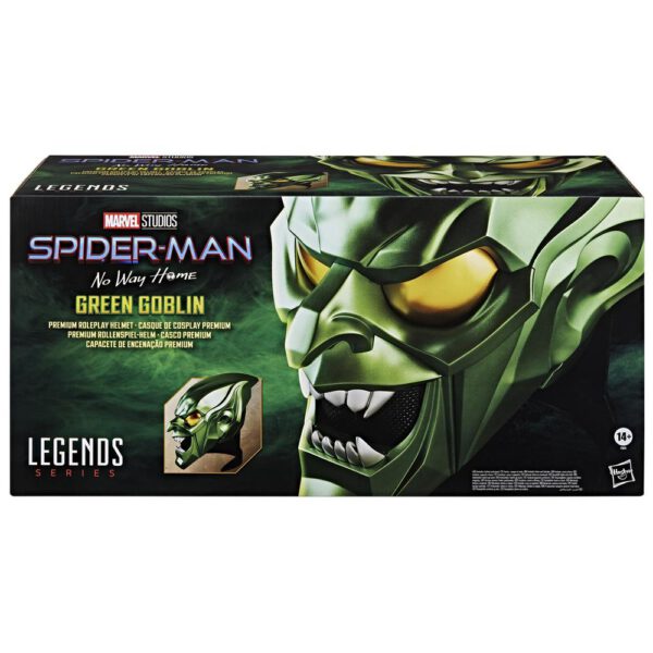 *Casco premium hasbro marvel legends series spider - man: no way home green goblin