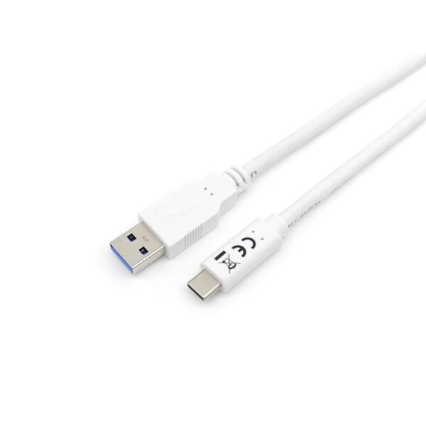 *Cable usb tipo c a usb 3.2 equip macho - macho 1m blanco