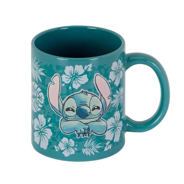 *Taza karactermania disney stitch flores azules