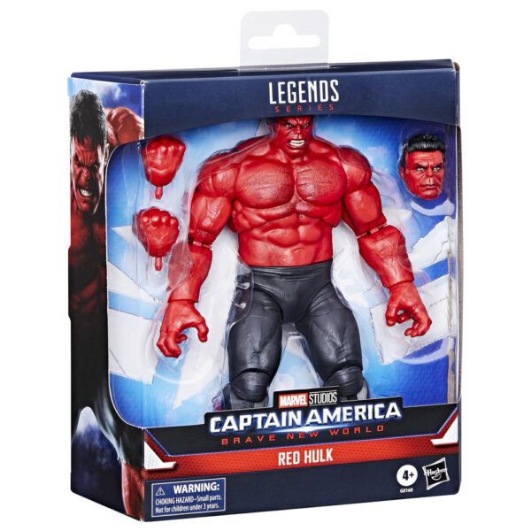 *Figura hasbro legends series captain america brave new world -  red hulk