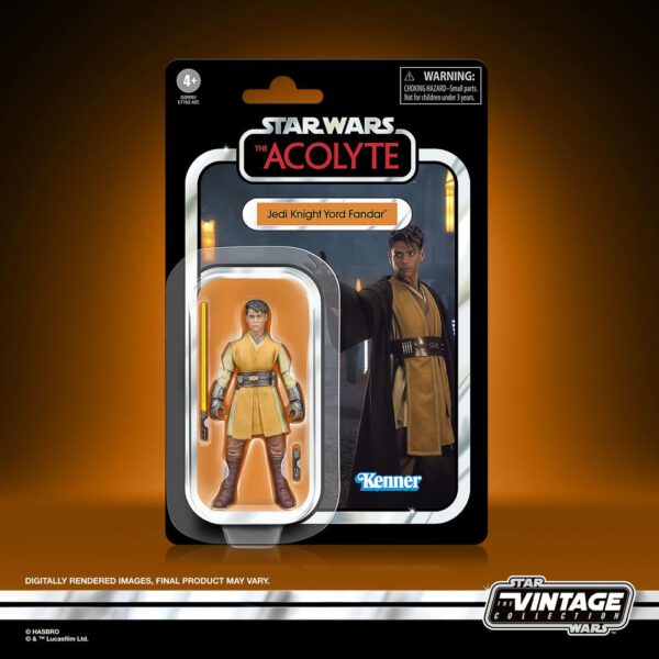 *Figura hasbro star wars the vintage collection the acolyte jedi knight yord fandar