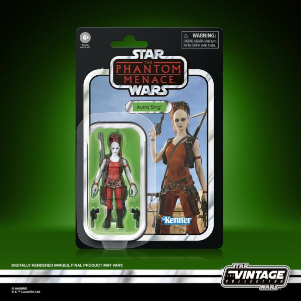 *Figura hasbro star wars the phantom menace aurra sing