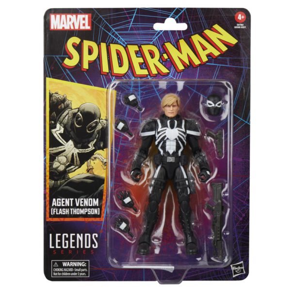 *Figura hasbro marvel legends series spider - man agent venom (flash thompson)