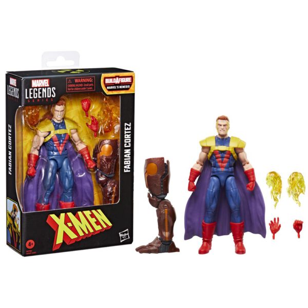 *Figura hasbro marvel legends series build a figure marvels nemesis x - men fabian cortez