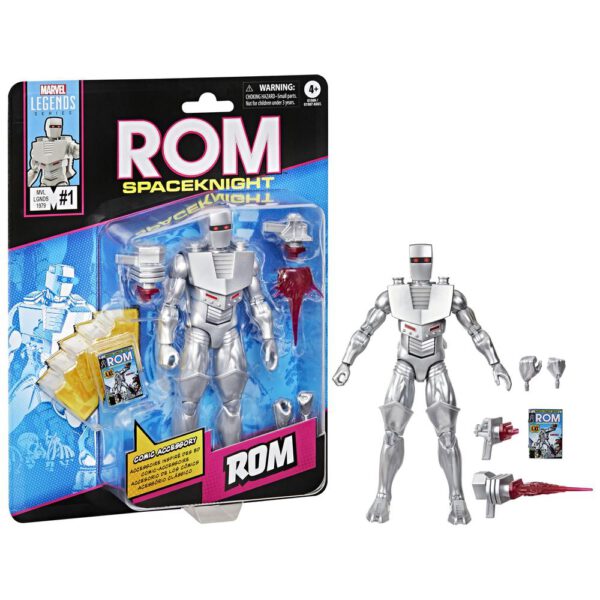 *Figura hasbro marvel legends rom spaceknight mini comics rom
