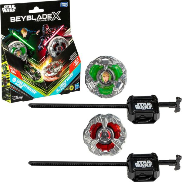 *Juego hasbro beyblade x star wars luke skywalker vs darth vader