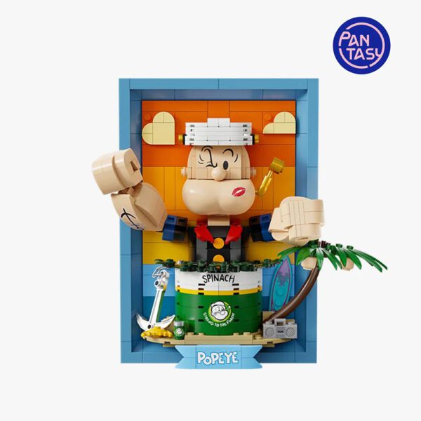 *Retrato 3d popeye set de construccion 21 cm