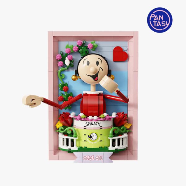 *Retrato 3d popeye set de construccion olivia 21 cm