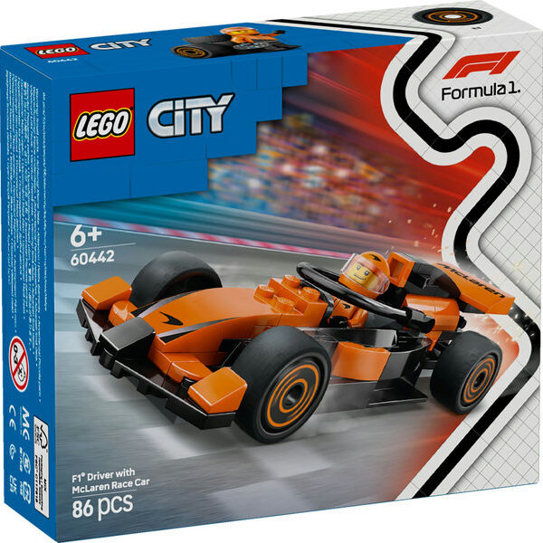 *Lego city piloto de formula 1 con coche mclaren