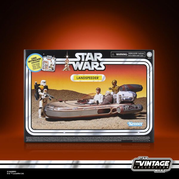 *Figura hasbro star wars landspeeder & luke skywalker (tatooine)