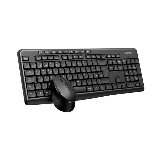 *Kit teclado + raton coolbox inalambrico multimedia negro coo - ktr - 03w