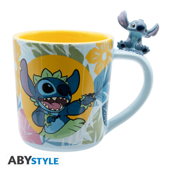 *Taza 3d abystyle disney stitch hawaiano