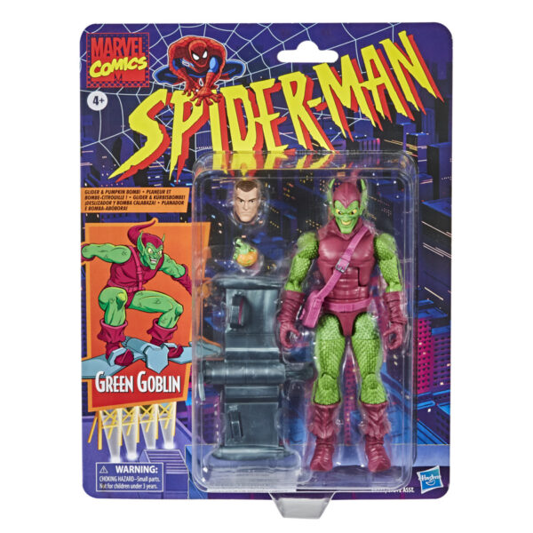 *Figura hasbro marvel comics spider - man green goblin