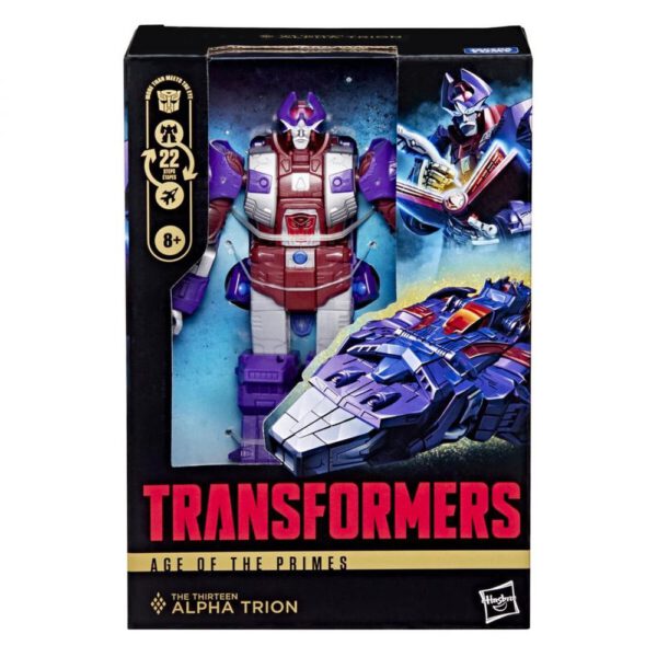 *Figura hasbro transformers age of the primes deluxe class alpha trion 17.5cm